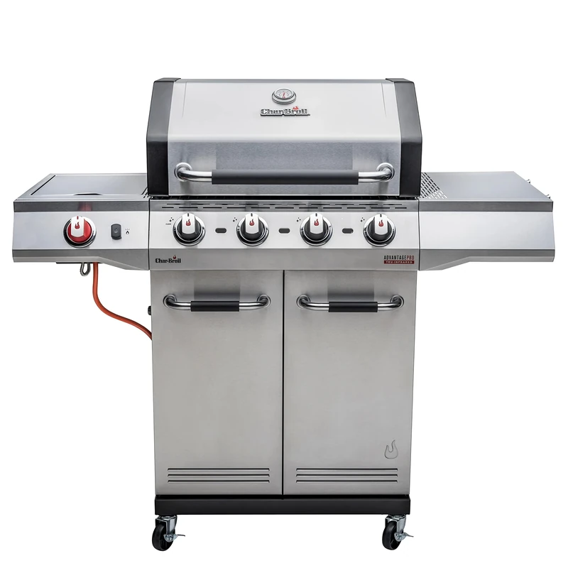 Char-Broil Advantage PRO S 4-4 Burner Gas Barbecue Grill with TRU-Infrared Technology and 900 °C Sear Burner Stainless Steel