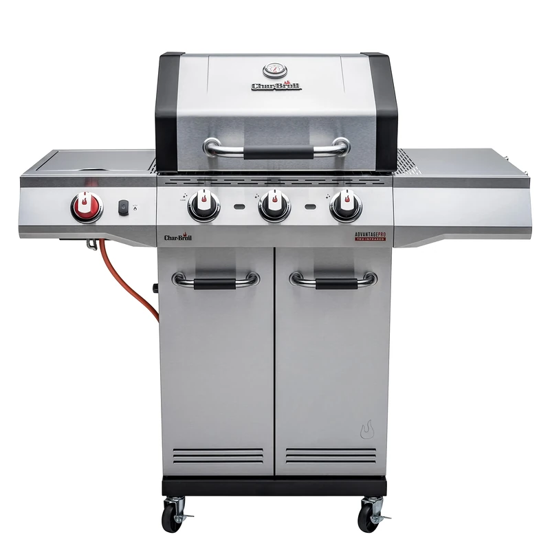 Char-Broil Advantage PRO S 3-3 Burner Gas Barbecue Grill with TRU-Infrared Technology and 900 °C Sear Burner Stainless Steel