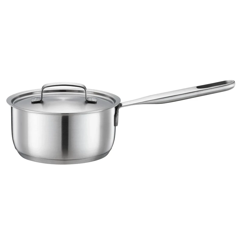 Fiskars Saucepan, 1.5 l, Uncoated Saucepan, Suitable for All hobs, Recycled Stainless Steel, All Steel, Silver, 1064750