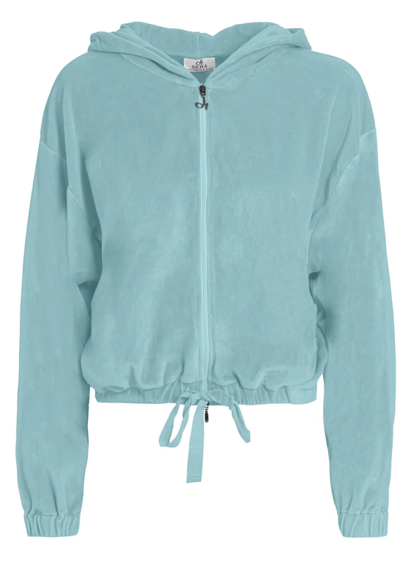 DEHA Chenille Lounge Hooded Sweatshirt Blue Mist XL