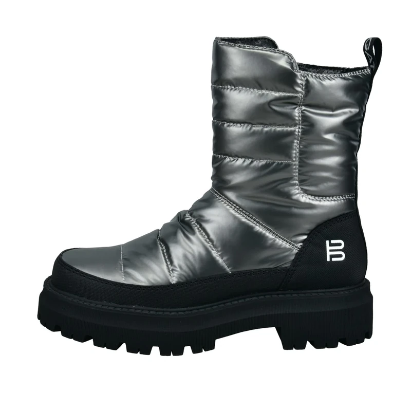BAGATT Women's Carley Boots, Silver/Black, 40 EU, Silver Black, 8 UK