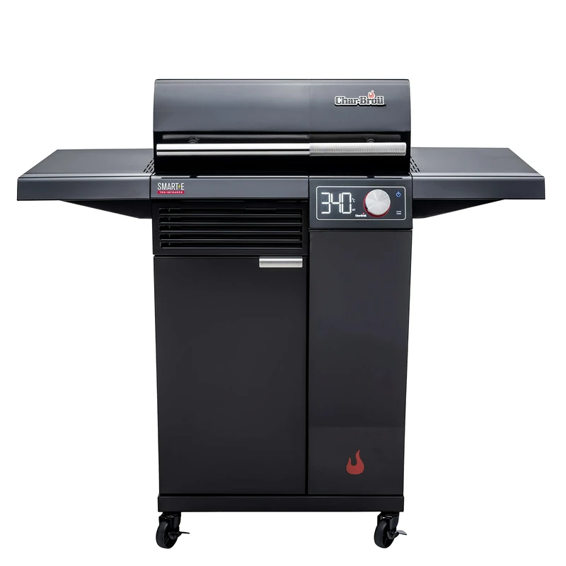 Char-Broil Electric BBQ SMART-E - Barbecue with E-POWER 90-370°C, Precise Temperature Control, Cleaning Function - Ideal for Outdoor Cooking, Garden, Balcony and Patio