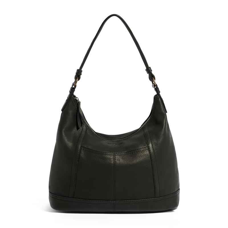American Leather Co. - Hudson Hobo Handbag - Gorgeous Design and Superbly Fashionable, Black Smooth
