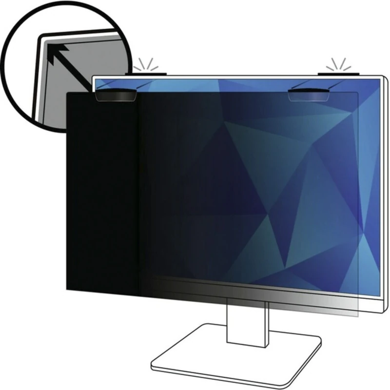 3M™ Privacy Filter for 25in Full Screen Monitor COMPLY™ Magnetic Attach, 16:9, PF250W9EM