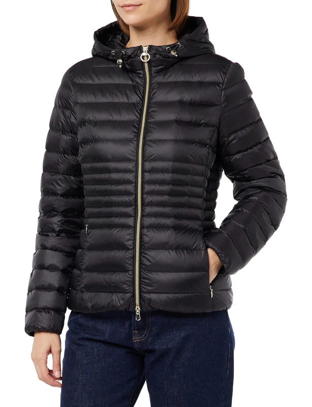 Geox Women's D Jaysen Jacket, Black, 10