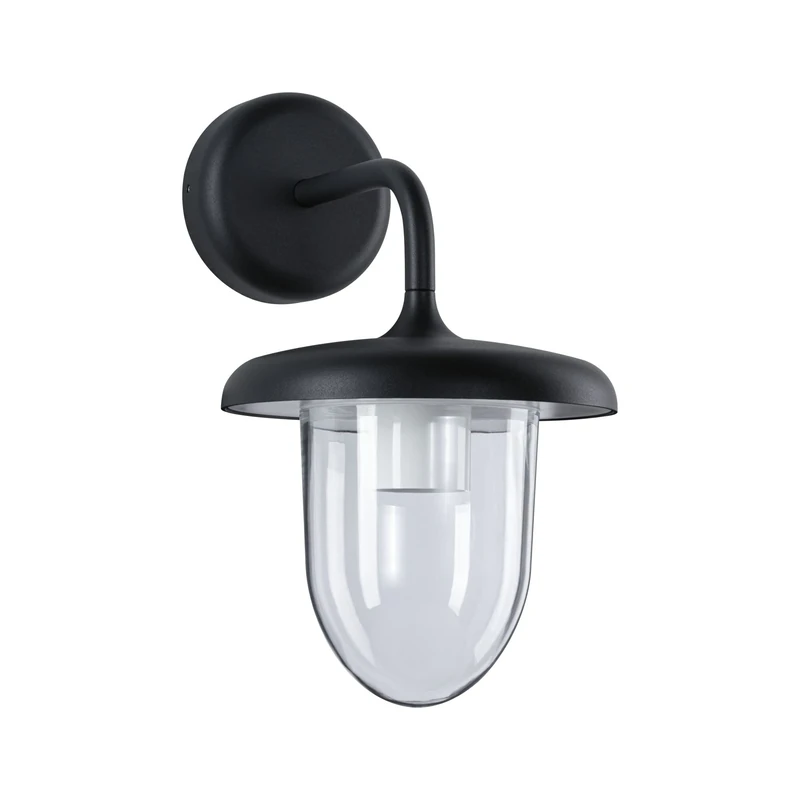 Paulmann 94757 Outdoor Wall Light Vintario Sea Water Resistant IP44 Round 180 x 250 mm Maximum 20 W 230 V Anthracite Aluminium Without Bulb E27