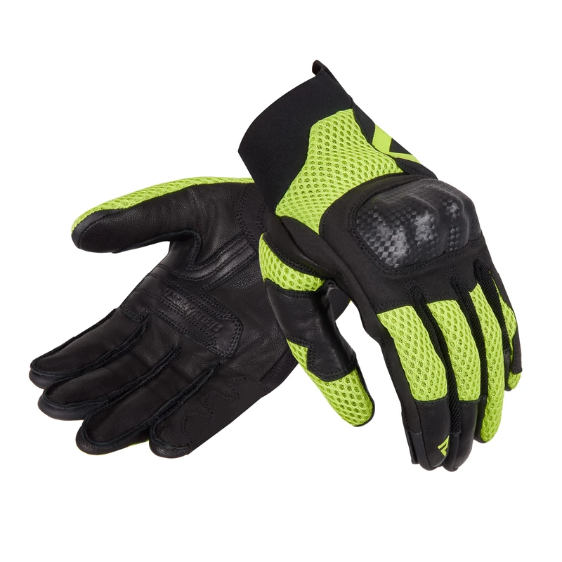 REBELHORN Gap III Men's Motorcycle Gloves Goat Leather Ankle Protectors Ventilation with 3D Polyester Mesh Inserts - Image 1