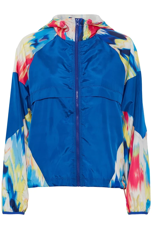 THEJOGGCONCEPT Women's JCIDA AOP Short Jacket, 201876/Neon Pink Mix, XL - Image 1