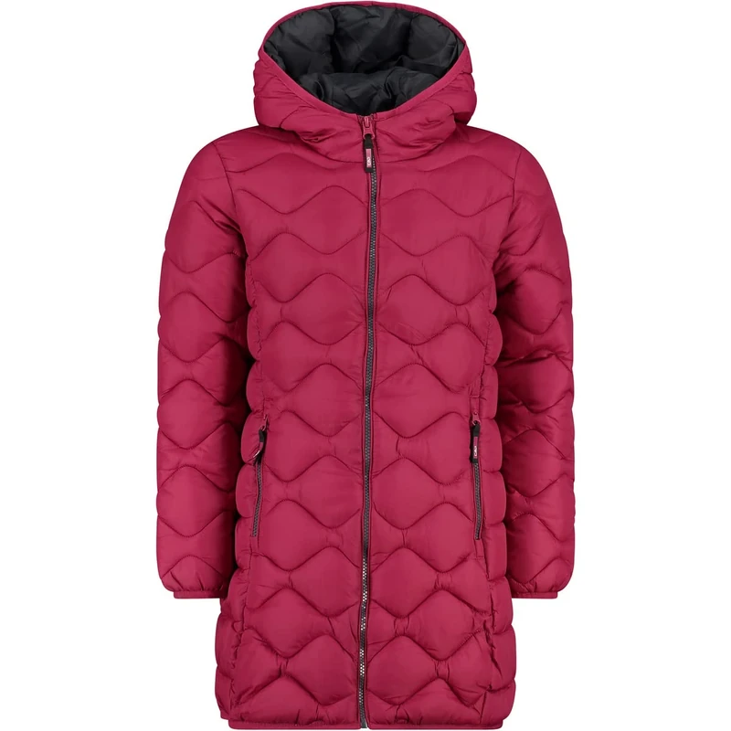 CMP - Children's Coat with Fixed Hood, Sangria, 116