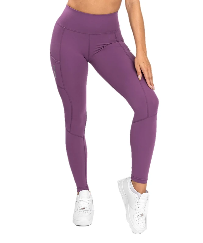 Venum Women's Essential Performance Leggings Yoga Pants, Dusky Orchi/Brushed Silver, XL