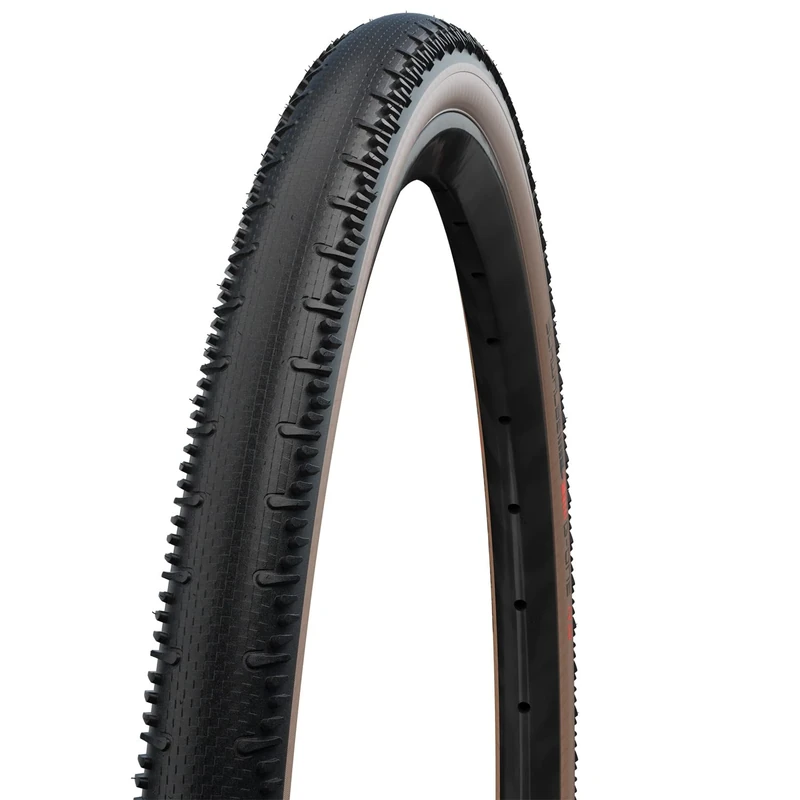 Schwalbe G-One RS Evo Super Race V-Guard TLE Folding Tyre, Transparent Sidewall, 35-622 (700x35C)