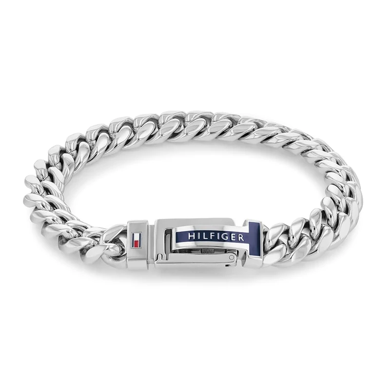 Tommy Hilfiger Men's Steel Chain Bracelet 2790433 - Sliding Closure