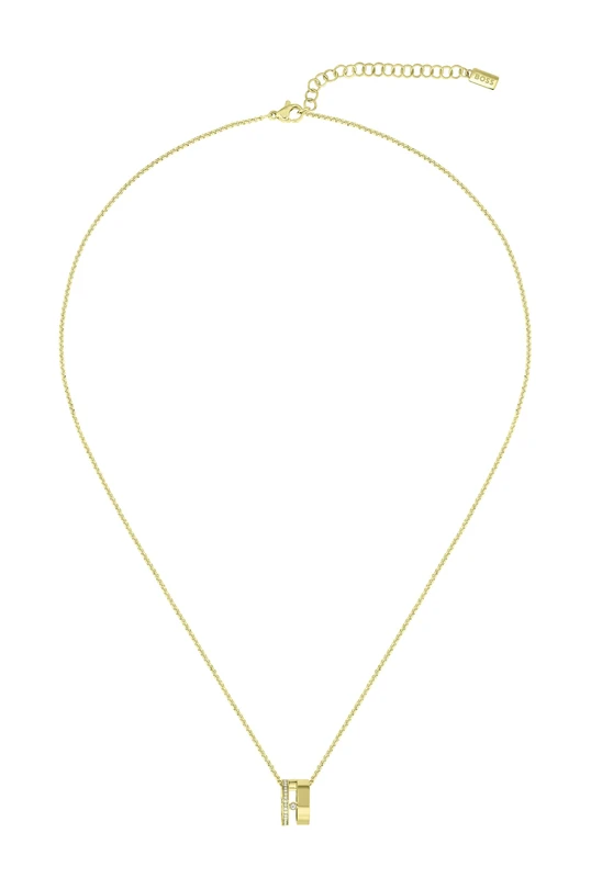 BOSS Jewelry Women's LYSSA Collection Pendant Necklace in Yellow Gold with a Charm - 1580347