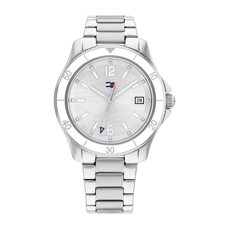 Tommy Hilfiger Analogue Quartz Watch for Women with Silver Stainless Steel Bracelet - 1782512