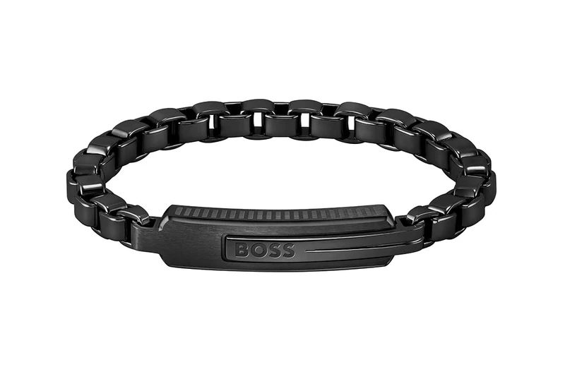 BOSS Jewelry Men's ORLADO Collection Chain Bracelet with Black Ion Plating (IP) - 1580358M - Image 1