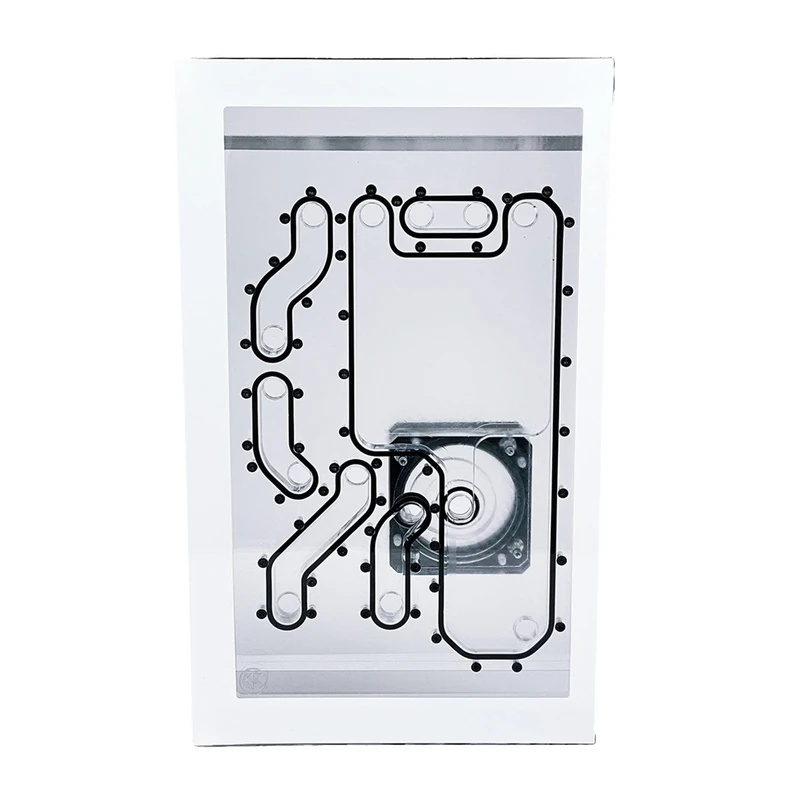 Stealkey Customs Lian Li O11D Mini Front MK2 D5 Distroplate - Acryl - weiß