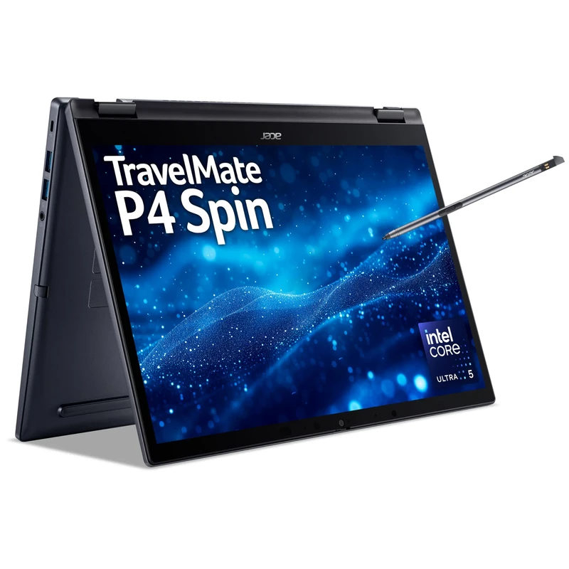 acer TravelMate P4 Spin 14 TMP414RN-54 Commercial Laptop - Intel Core Ultra 5 125U, 16GB, 512GB SSD, Integrated Graphics, 14" WUXGA IPS Touchscreen, Windows 11 Pro, Blue