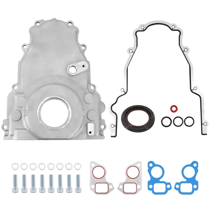 LS Front Timing Cover 12633906 with Gasket Compatible with LS2 LS3 Engines - Image 1