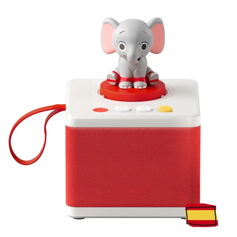 FABA - Storytelling for Girls and Boys, Speaker with Sound Character ELE the Elephant, Educational Game, Spanish Content Suitable From 0 years