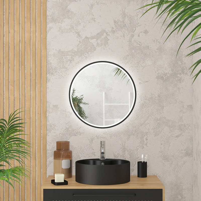 Aurlane Round Mirror - 50 x 50 x 4 cm - GO LED ROUND 50