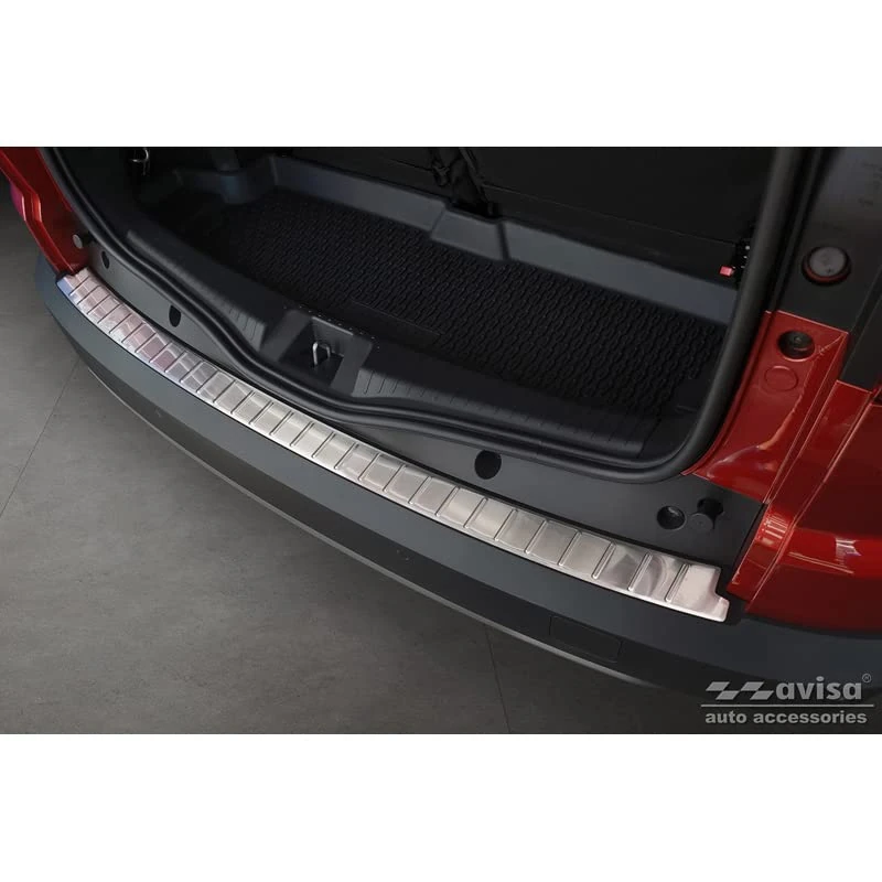 Avisa Stainless Steel Rear bumper protector compatible with Dacia Jogger 2022- 'Ribs'
