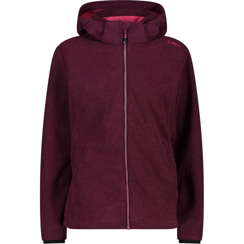 CMP - Women's jacket zip hood, women, Amaranto-Nero, 36