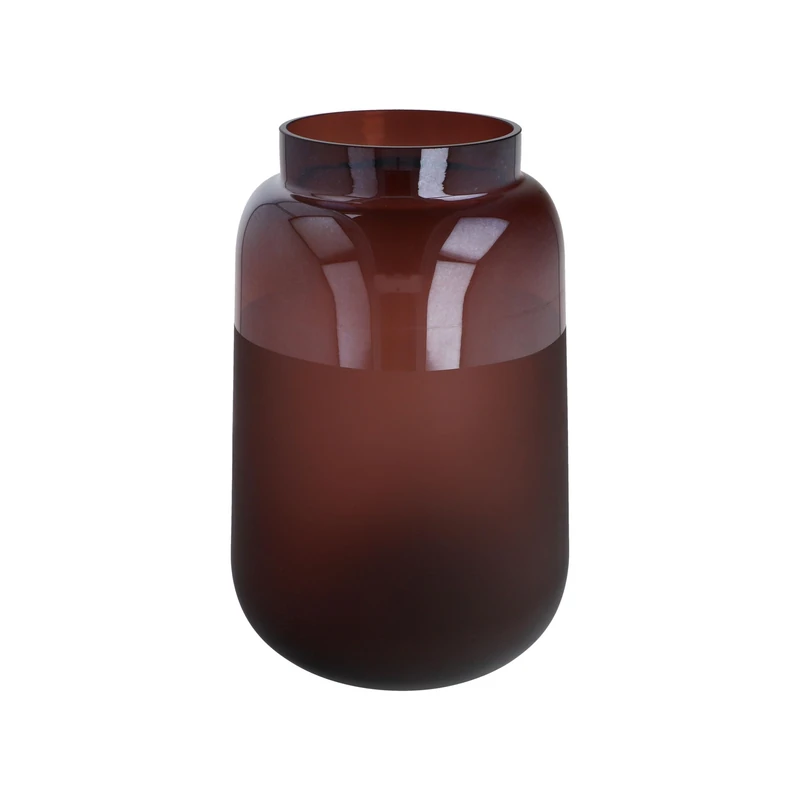 Goebel Vase, Glass, Red, 17.5 x 17.5 x 27 cm