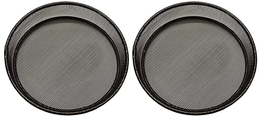 Selections Bird Feed Dish Feeding Station Metal Seed Mesh (Set of 2)