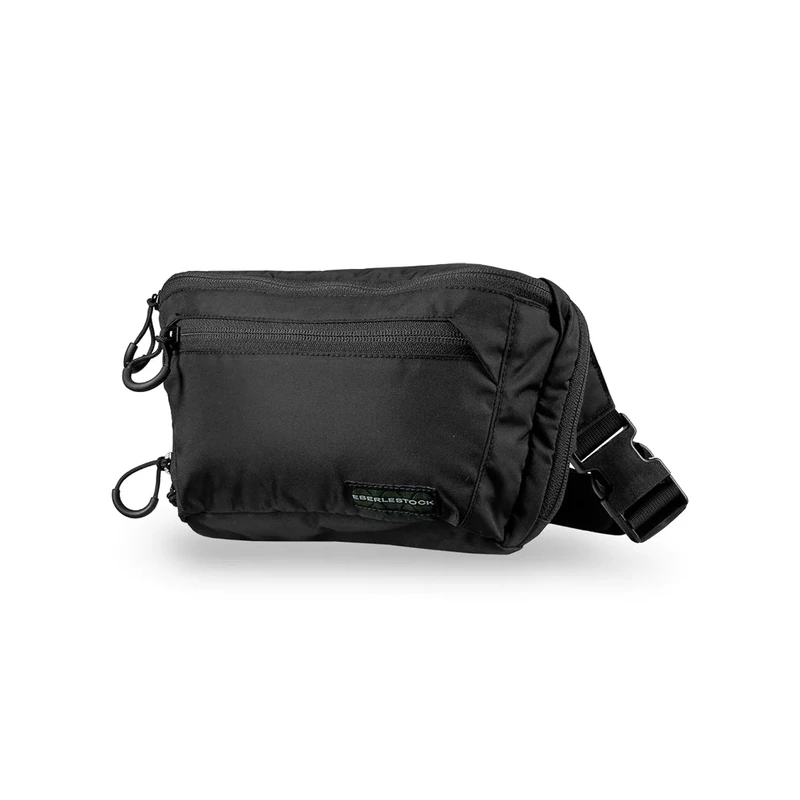 Eberlestock Bando Bag - Tactical Men's Fanny Pack w/Adjustable Waist Belt, Zippered Pockets, Compact Lightweight Belt Bag, Black, 80 cm à 111,8 cm, Fanny Pack - Image 1