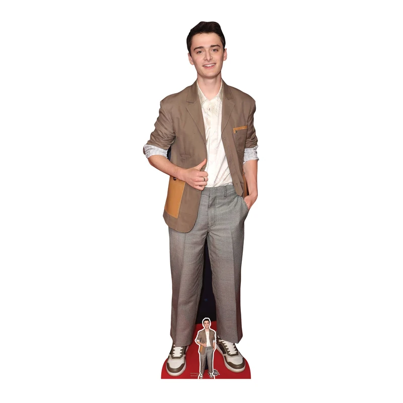 STAR CUTOUTS CS1018 Noah Schnapp Lifesize Cardboard Cutout With Mini Brown Suit