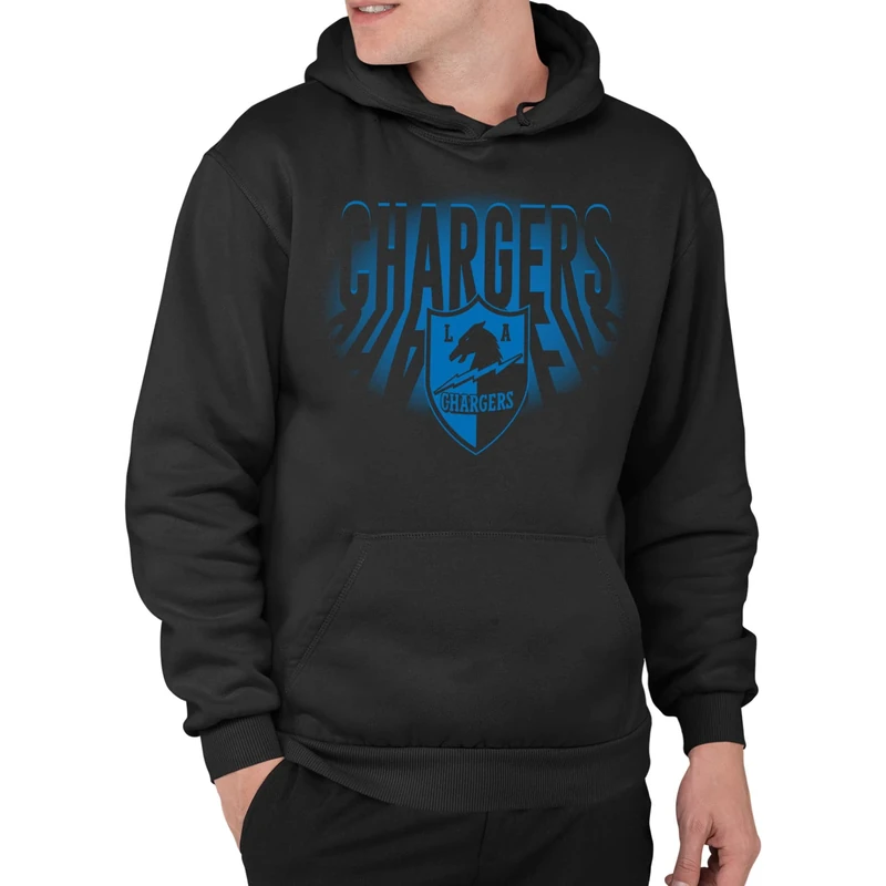 Junk Food NFL - Los Angeles Chargers - Team Spotlight - Unisex Adult Pullover Fleece Hoodie for Men and Women - Size XX-Large Black