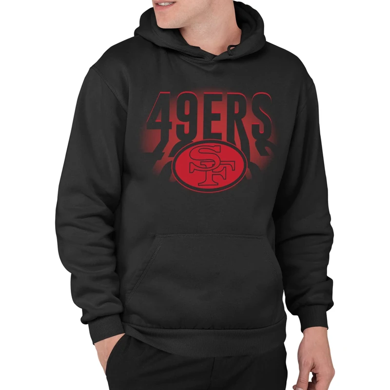 Junk Food Clothing x NFL - Team Spotlight - Unisex Adult Pullover Hoodie for Men and Women - Officially Licensed NFL Apparel Black