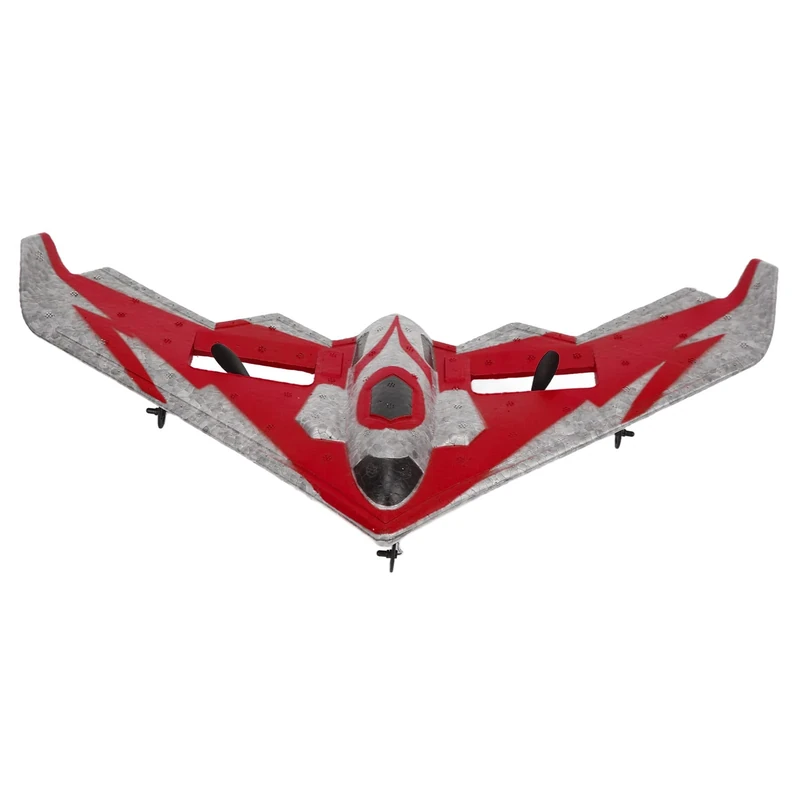 RC Glider, Dual Brushed Motor with 2CH 2.4GHz Manual Throwing Airplane Pilot for 14+ Outdoor Red and 3 Batteries