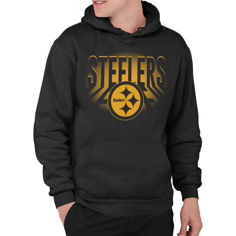 Junk Food Clothing x NFL. - Team Spotlight - Pullover Fleece Hooded Sweatshirt for Men and Women Black