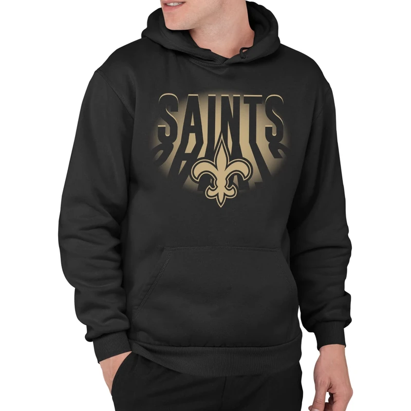 Junk Food NFL - New Orleans Saints - Team Spotlight - Unisex Adult Pullover Fleece Hoodie for Men and Women - Size Small