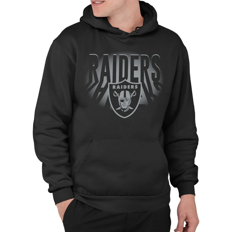 Junk Food Unisex's NFL Team Spotlight Hoodie Hooded Sweatshirt, Black, XL