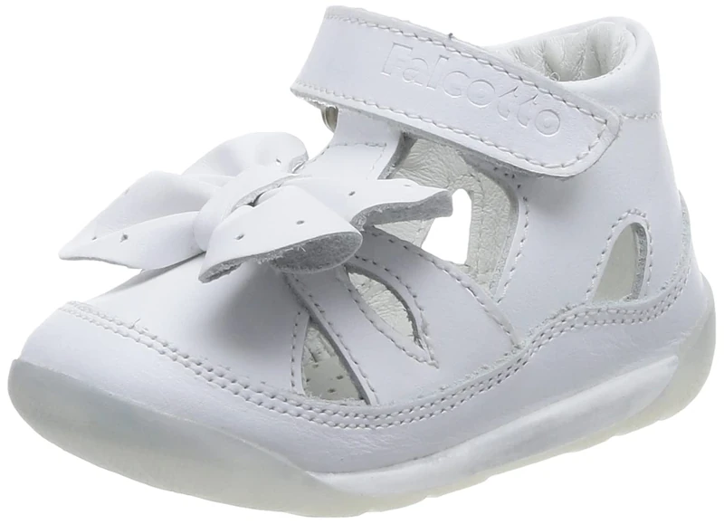 Falcotto Boy's Girl's Flecher Sandals, White, 8.5 UK Child