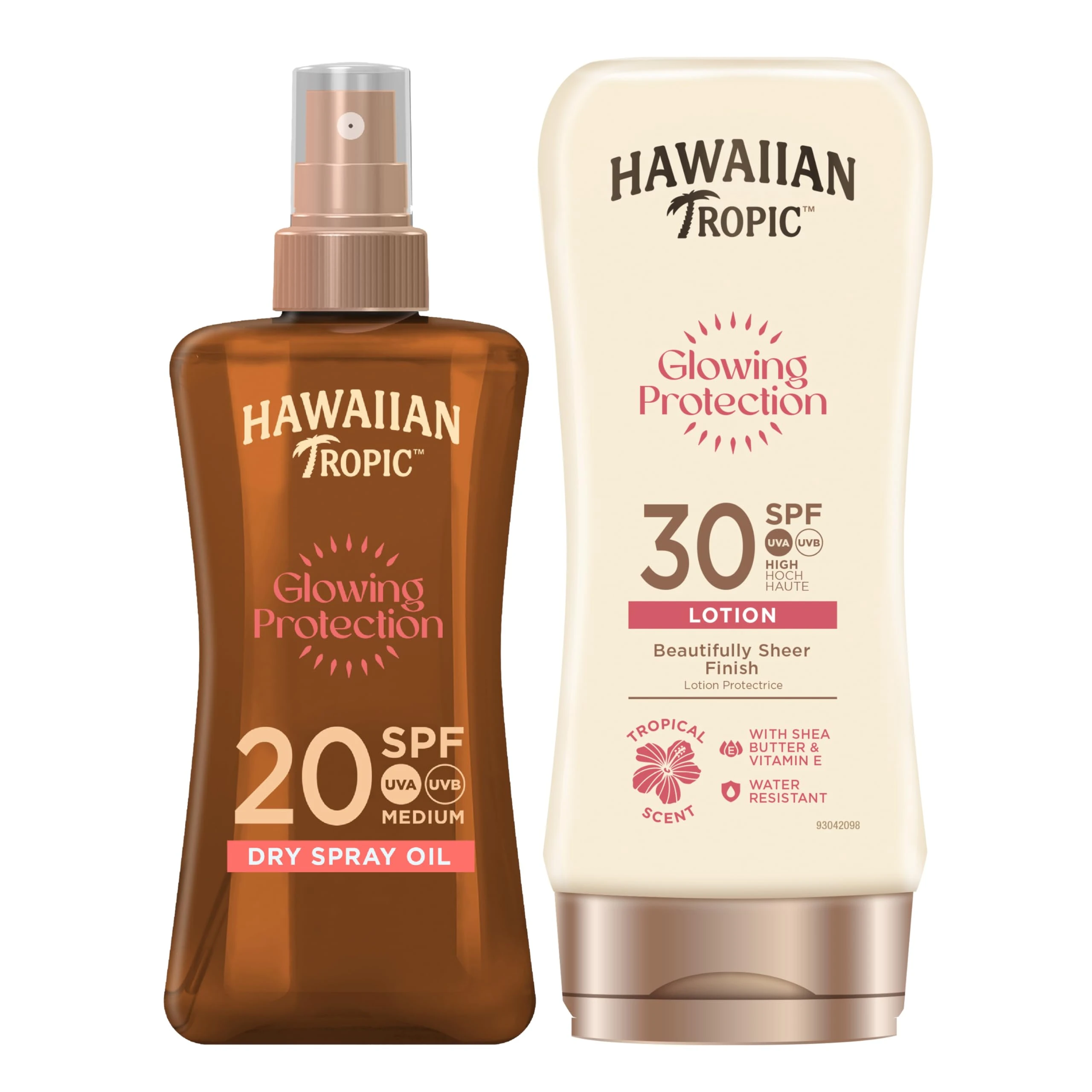 Hawaiian Tropic Glowing Oil Spray SPF 20 + Glowing Protection Lotion SPF 30