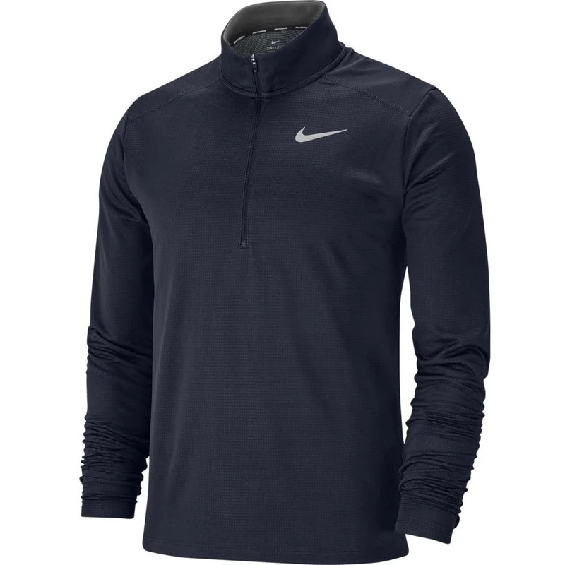 NIKE BV4755-452 M NK DF PACER TOP HZ Sweatshirt Men's OBSIDIAN/Iron Gray/Reflective Silv 2XL