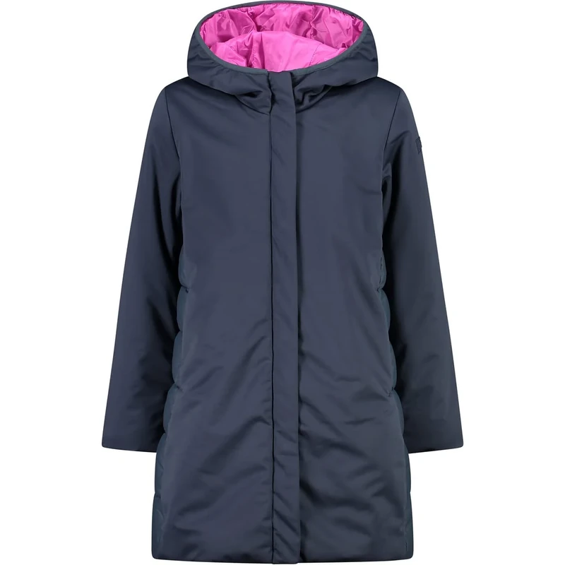 CMP - Kid G Parka Fix Hood, Girl, Titanio, 128