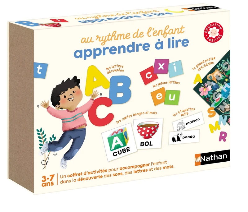 Nathan Rhythm of the child (I learn to read) - Positive Education Game for Ages 3 Years and Above Learning of Reading, 31163, Multi-Coloured