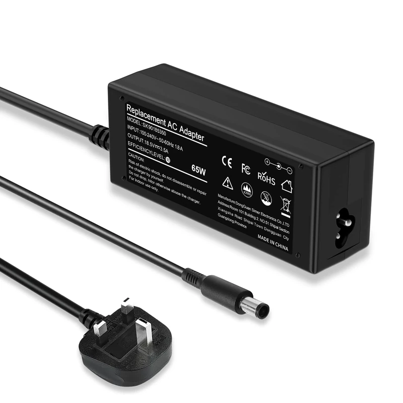 65W Laptop Charger Replacement for HP Compaq Presario Cq56 Cq57 Cq58 Cq61 Cq60 Pavilion DV6 DV7 Probook 6470b 4530s 4340s 4540s 6460b 6560b 6555b 6570b EliteBook 840 G1 G2 2570p Power Supply 7.4*5.0mm