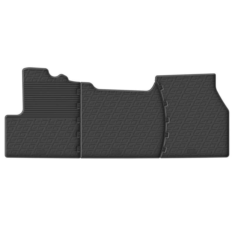 Gledring Set of rubber mats compatible with Vauxhall Movano 2022 (G profile 3 pieces)