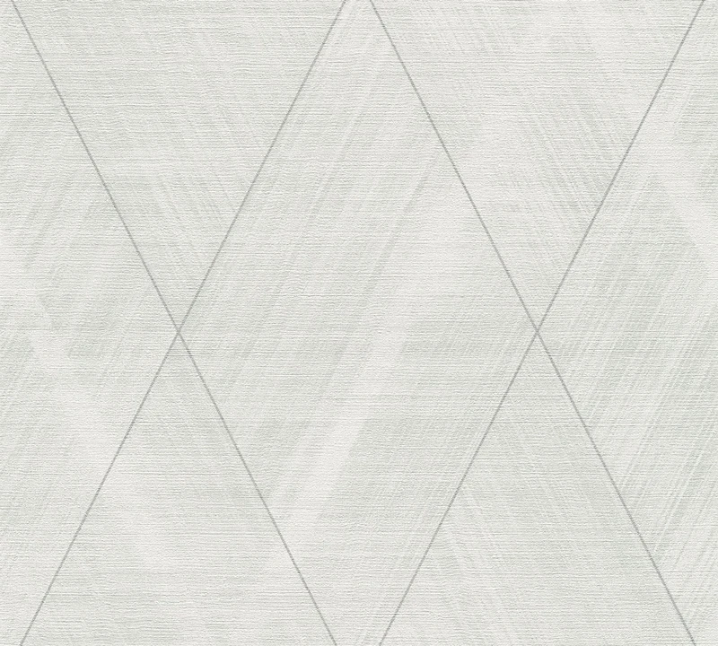 A.S. Création The BOS 388243 Non-Woven Wallpaper Cream White Geometric Wallpaper 10.05 m x 0.53 m Made in Germany