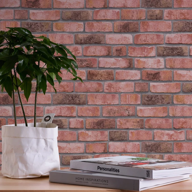 A.S. Création Bricks & Stones 388121 Non-Woven Brick Wallpaper 10.05 m x 0.53 m Made in Germany