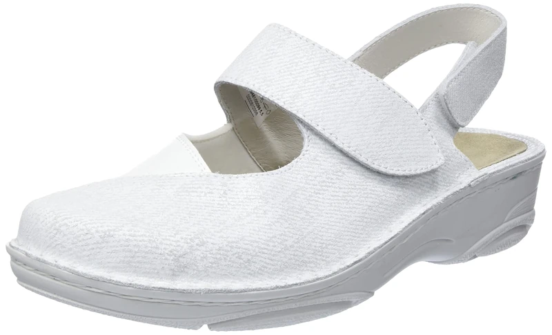 Berkemann Women's Helene Sandal, Pearl White, 6.5 UK