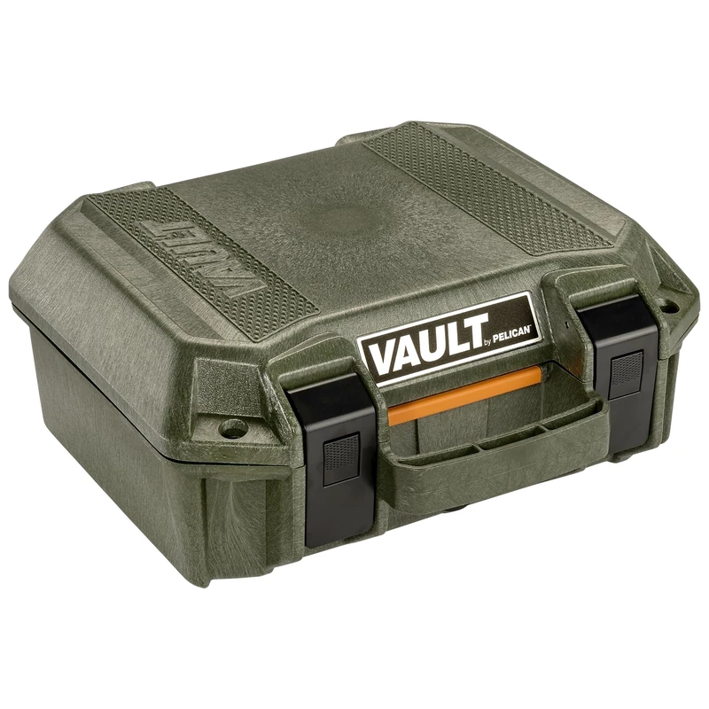 Pelican Vault Cases, OD Green, V100, with Foam, Od Green, V100, with Foam