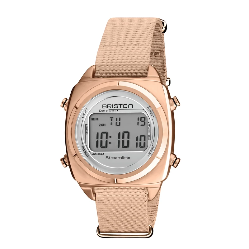 BRISTON Digital 221337.SPRG.DG.2.NTN, Rose Gold
