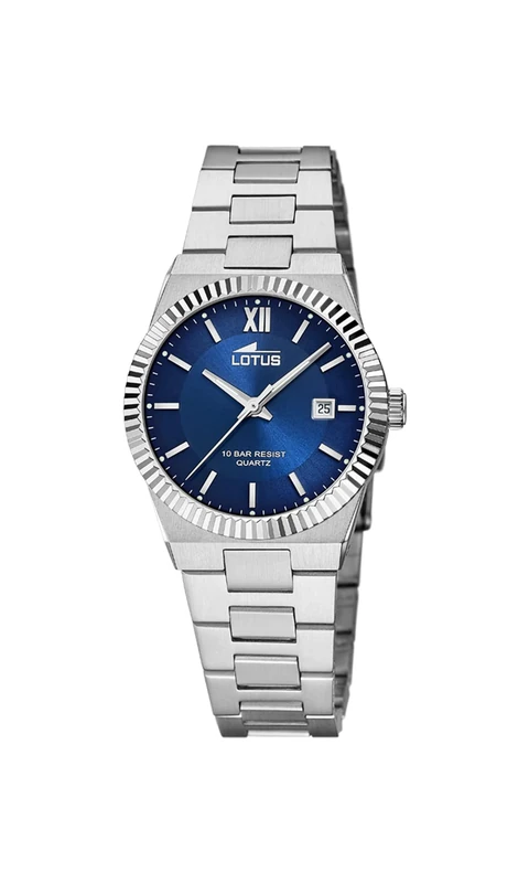 LOTUS Women's Analogue Watch in 316l Stainless Steel Silver - Quartz Movement - High Resistance Mineral Crystal - Water Resistant 10 ATM - Calendar 18838/3 - Freedom Collection - Image 1