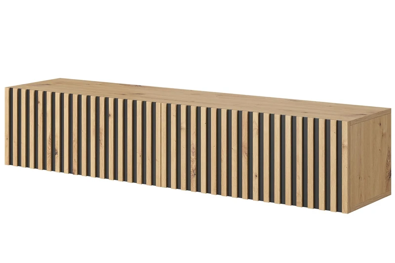 SELSEY TELIRE TV Unit Cabinet 140 cm, Engineered Wood Oak, 140 (EU)